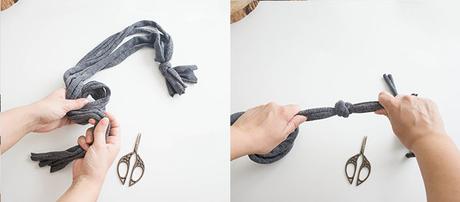 ESTANTERÍA COLGANTE CON RODAJA DE TRONCO paso 4 y 5