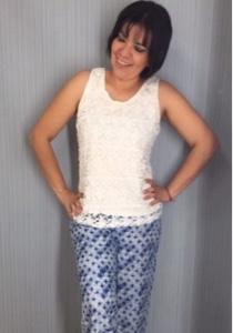 Rombos en blancos y azules Rombos en blancos y azules