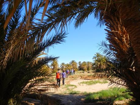 De las dunas de Erg Lahnithie al poblado de Ouled Driss (Marruecos)