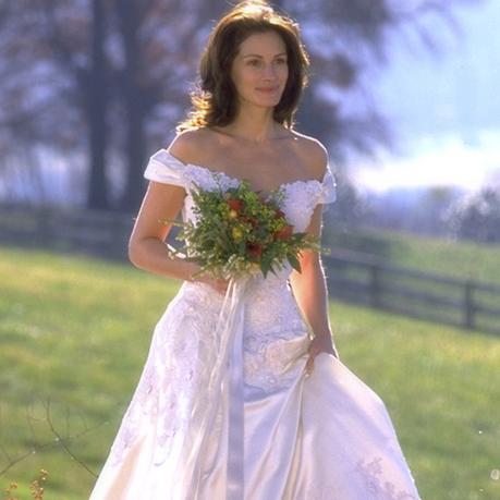 Amor de película, Vestido de Novia de película. Julia Roberts - Runaway Bride - Amsale Aberra