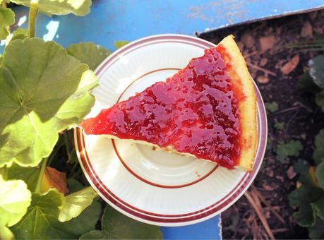 CHEESECAKE DE NARANJA Y FRAMBUESA CHEESECAKE DE NARANJA Y FRAMBUESA