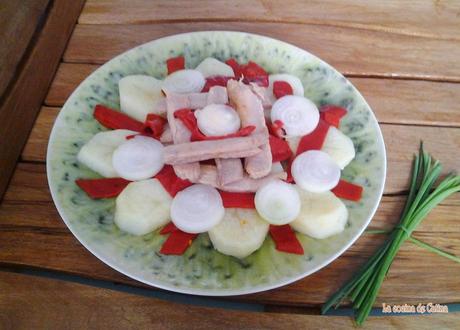 Ensalada de patatas, ventresca y pimientos del piquillo Ensalada de patatas, ventresca y pimientos del piquillo