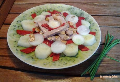 Ensalada de patatas, ventresca y pimientos del piquillo Ensalada de patatas, ventresca y pimientos del piquillo