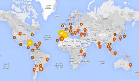 World Literary Maps. Mapa