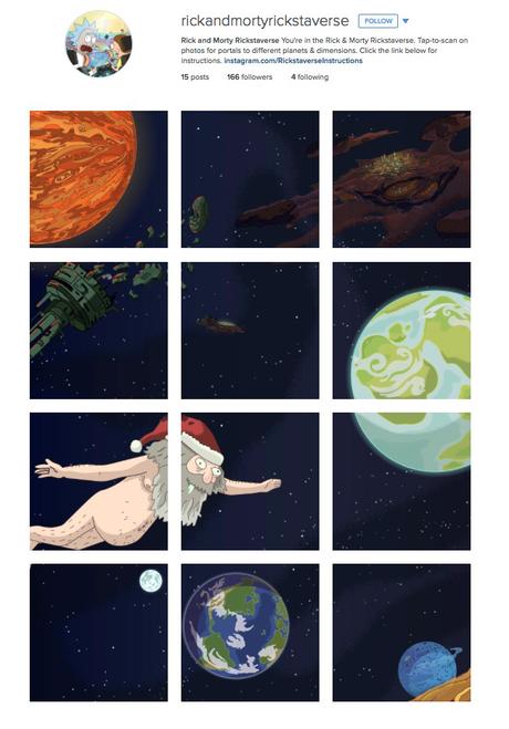 Rick and Morty juegan con Instagram Rick and Morty juegan con Instagram