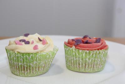 Cupcakes de frambuesa