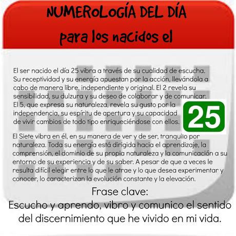 Numerología del día de nacimiento: 7, 16 y 25