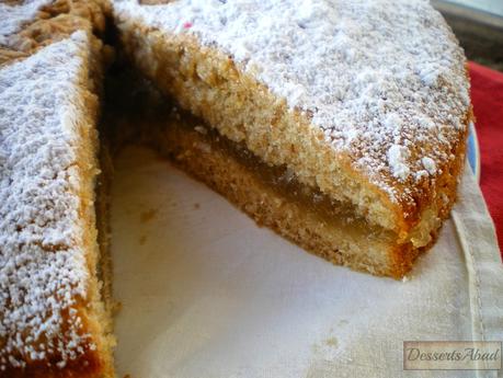 Torta compostelana con cidra