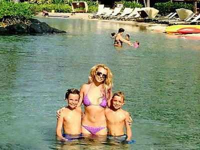 Britney Spears, vacaciones en Hawai con sus hijos