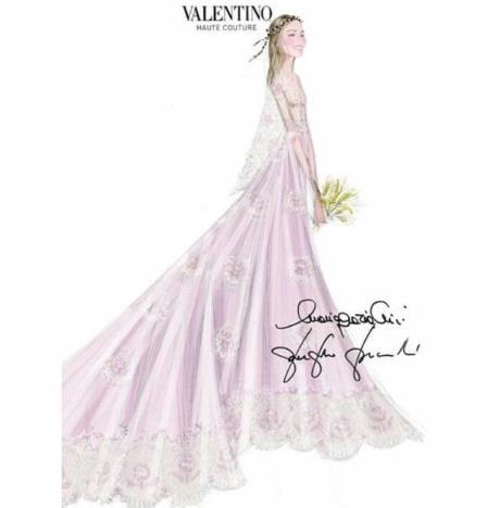 Beatrice Borromeo, una novia vestida de Valentino