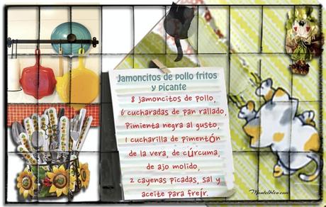 Jamoncitos de pollo frito picantes Jamoncitos de pollo frito picantes