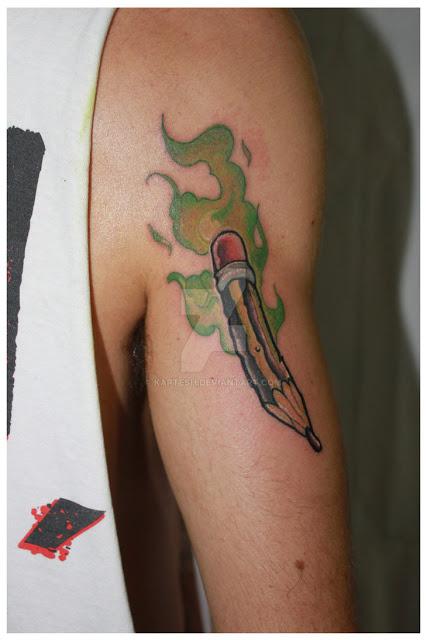 10 curiosos tatuajes de lápices 10 curiosos tatuajes de lápices
