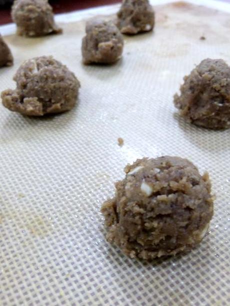 cookies de chocolate blanco | variando los colores