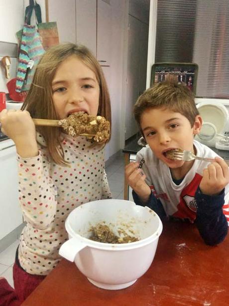 cookies de chocolate blanco | variando los colores