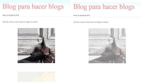 Aclarar las fotos cuando el ratón pasa por encima en blogger aclarar una imagen de tu blog