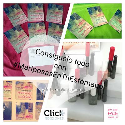 Exclusivo lote de coleccionista firmado: Mariposas en tu estómago + Maquillaje By The Face