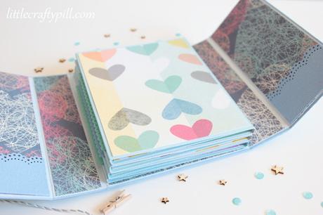 Mini álbum desplegable en zig-zag (II) / Folded mini album (II) Mini álbum desplegable en zig-zag (II) / Folded mini album (II)