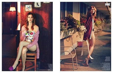 Anais Pouliot se relaja en esta sesión retro para WWD Anais Pouliot se relaja en esta sesión retro para WWD