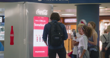 La máquina expendedora especial de Coca-Cola