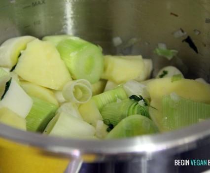 Vichyssoise vegana rehogar vichyssoise