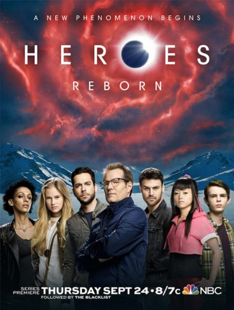 Nuevo póster de la miniserie Heroes Reborn en el que se muestra al elenco