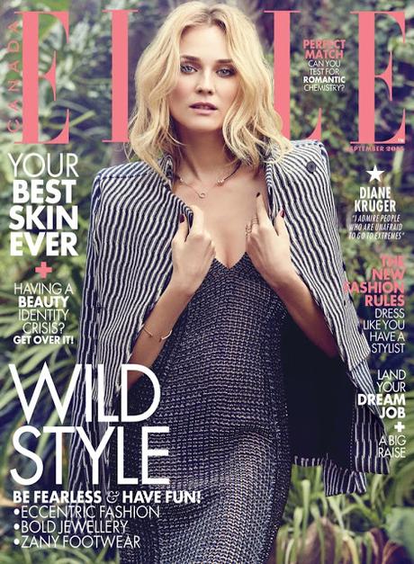 Diane Kruger posa llena de glamour para la nueva portada de ELLE Canada