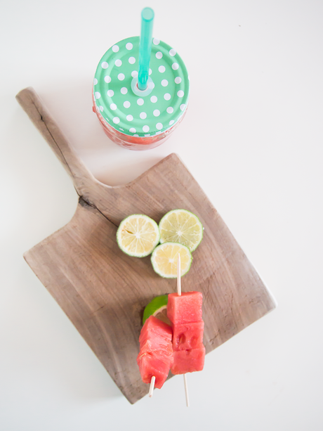 Granizado de sandía, lima y jengibre Granizado de sandía, lima y jengibre