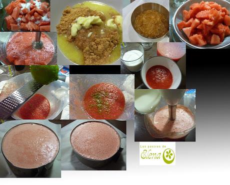 Tarta de sandía Tarta de sandía