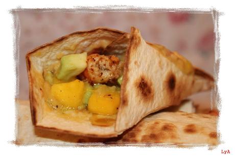 Tacos de langostinos y salsa de mango y aguacate ... ¡¡Felices vacaciones!! Tacos de langostinos y salsa de mango y aguacate ... ¡¡Felices vacaciones!!