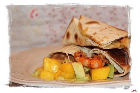 Tacos de langostinos y salsa de mango y aguacate ... ¡¡Felices vacaciones!! Tacos de langostinos y salsa de mango y aguacate ... ¡¡Felices vacaciones!!