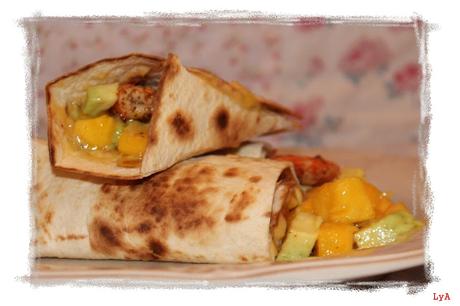 Tacos de langostinos y salsa de mango y aguacate ... ¡¡Felices vacaciones!! Tacos de langostinos y salsa de mango y aguacate ... ¡¡Felices vacaciones!!