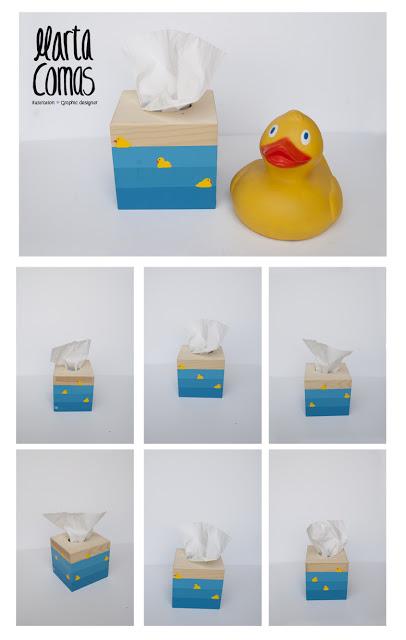 Caixa mocadors ànecs/ Caja de pañuelos patitos Caixa mocadors ànecs/ Caja de pañuelos patitos