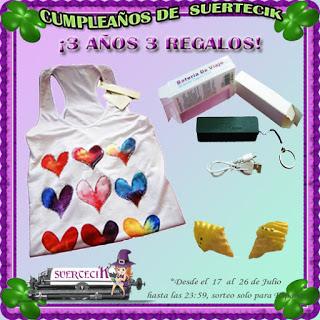 ¡Ganad@r sorteo 3 cumpleaños de SuerteciK! ¡Ganad@r sorteo 3 cumpleaños de SuerteciK!