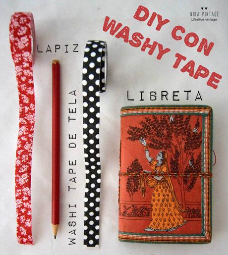 diy, tutorial, washi tape, cinta adhesiva, hazlo tu mismo, cambio, libreta