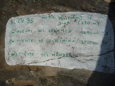 De Cirat a Arañuel por El Plano. De Cirat a Arañuel por El Plano.