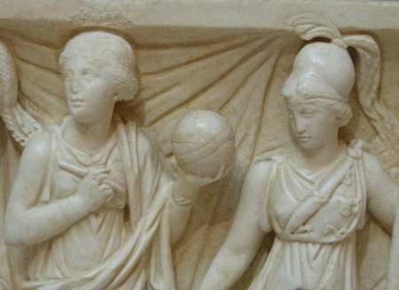 Urania en Ostia Antica Urania Sarcfago Detalle