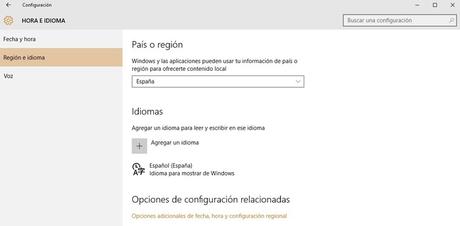 Activar Cortana Windows 10