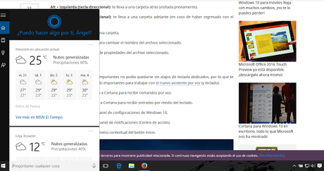 Cómo activar Cortana en Windows 10 para PC en Latinoamérica
