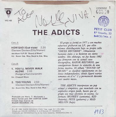 The Adicts -How sad 7