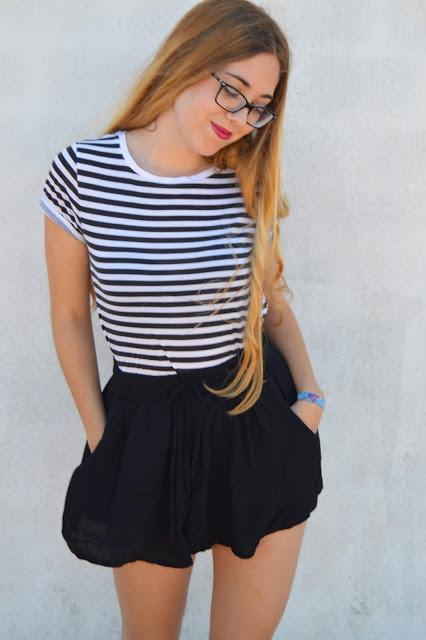 BLACK AND WHITE STRIPES.