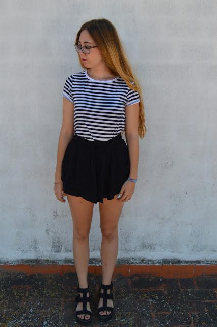 BLACK AND WHITE STRIPES.