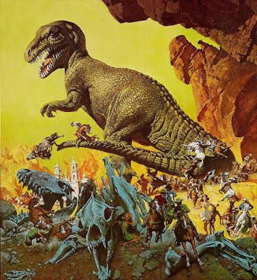 Dinosaurios setenteros de ciencia-ficción