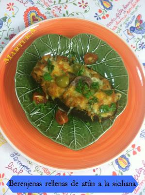 Berenjenas Rellenas De Atún A La Siciliana Berenjenas Rellenas De Atún A La Siciliana