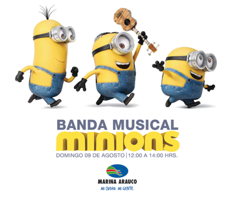La Banda de los Minions pondrá música y color a este Día del Niño en Mall Marina Arauco