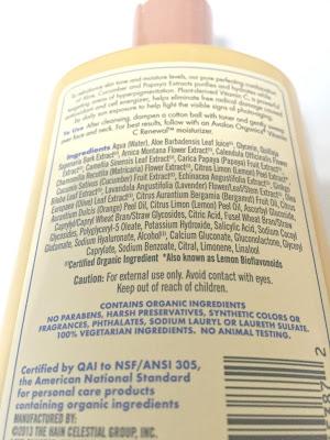 Mi opinión sobre: Tónico Vitamin C Renewal de Avalon Organics