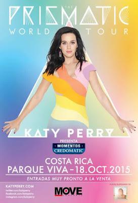 Katy Perry finalizará Costa Rica Prismatic World Tour