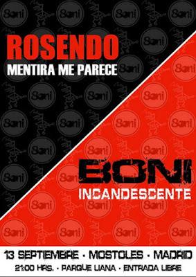 Conciertos Fiestas de Móstoles 2015: Rosendo, Reincidentes, Boni, Macaco, El Arrebato, Auryn... Conciertos Fiestas de Móstoles 2015: Rosendo, Reincidentes, Boni, Macaco, El Arrebato, Auryn...