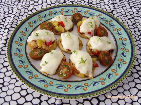 Berenjenas rellenas de atún y mozzarella Berenjenas rellenas de atún y mozzarella