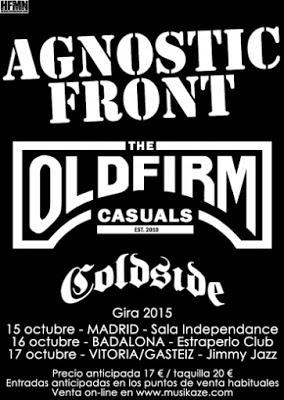 Gira española de Agnostic Front en octubre Gira española de Agnostic Front en octubre