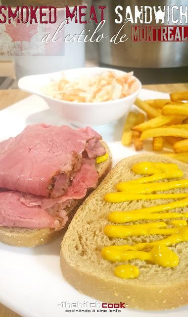SMOKED MEAT SANDWICH AL ESTILO DE MONTREAL SMOKED MEAT SANDWICH AL ESTILO DE MONTREAL